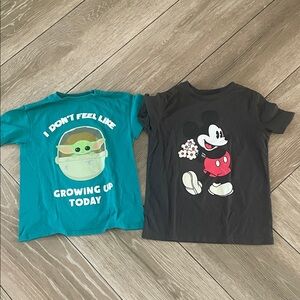 Disney Kids' Short Sleeve Tees - Mickey Mouse and Grogu (D)